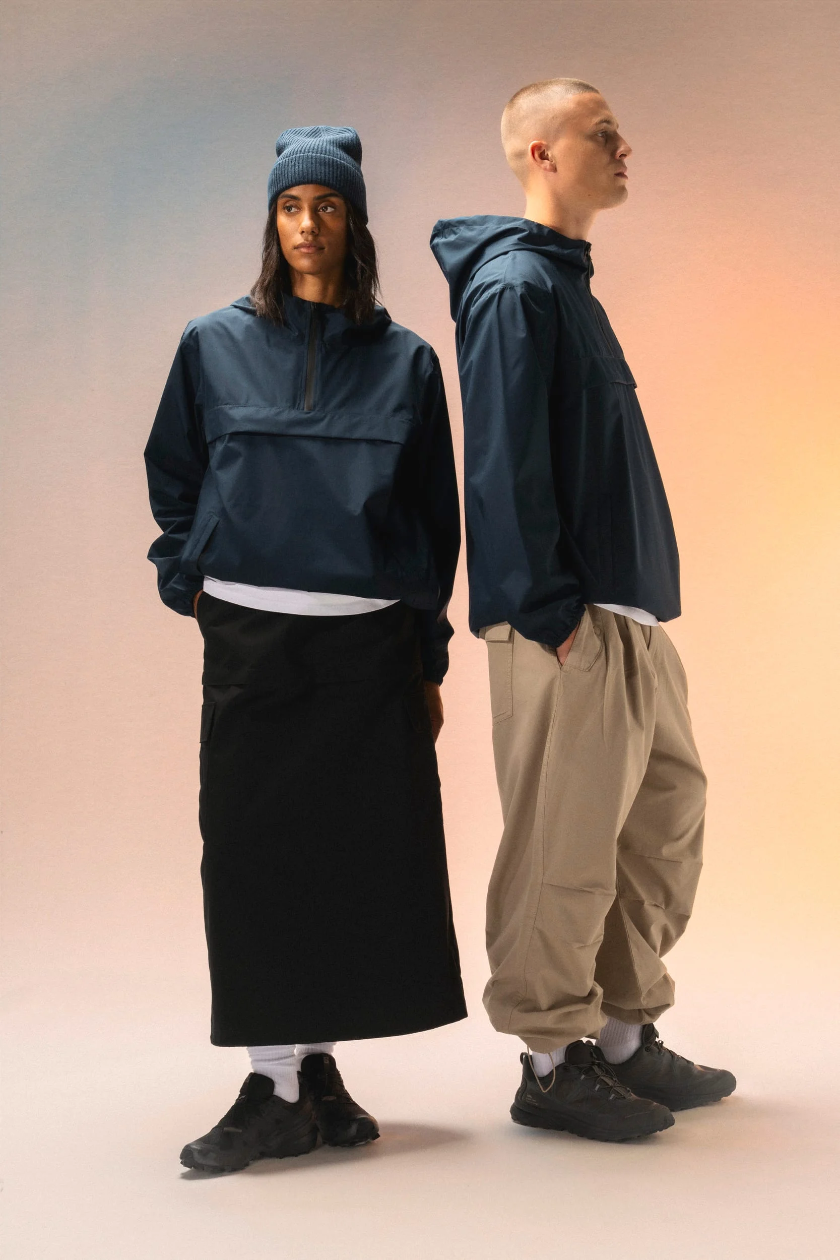 NS616 - Veste coupe-vent imperméable écoresponsable quart zip unisexe – Image 5