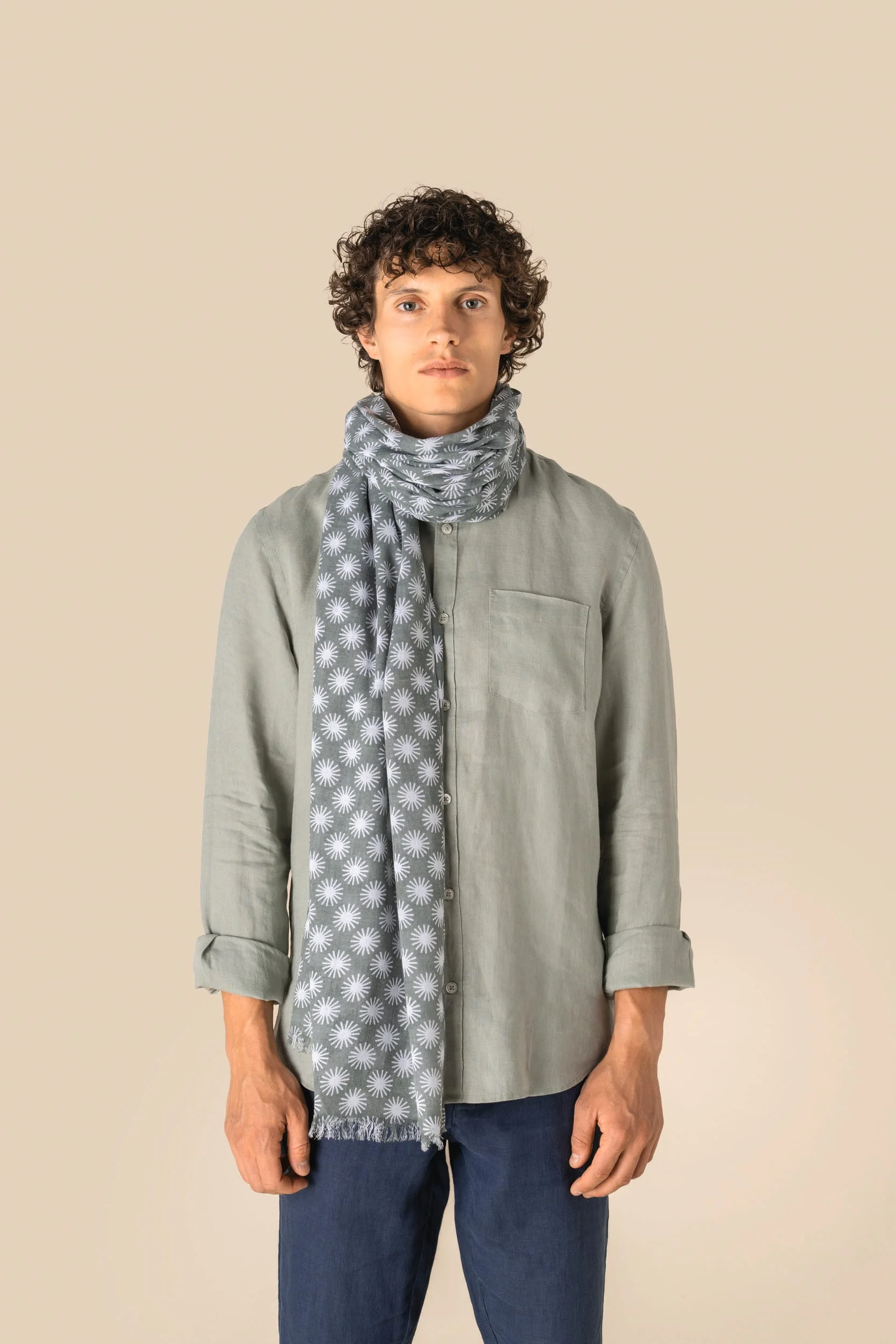 SP153 - Chèche à motifs unisexe – Image 2
