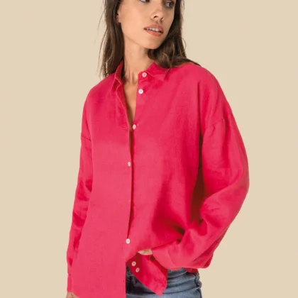 SP501 - Chemise oversize en lin femme
