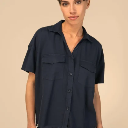 SP514 - Chemise écoresponsable oversize en lyocell femme