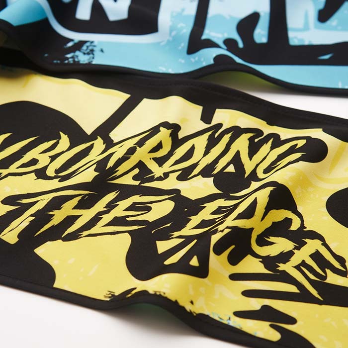 MW2005 - Echarpe double épaisseur en tissu lycra en quadrichromie – Image 6