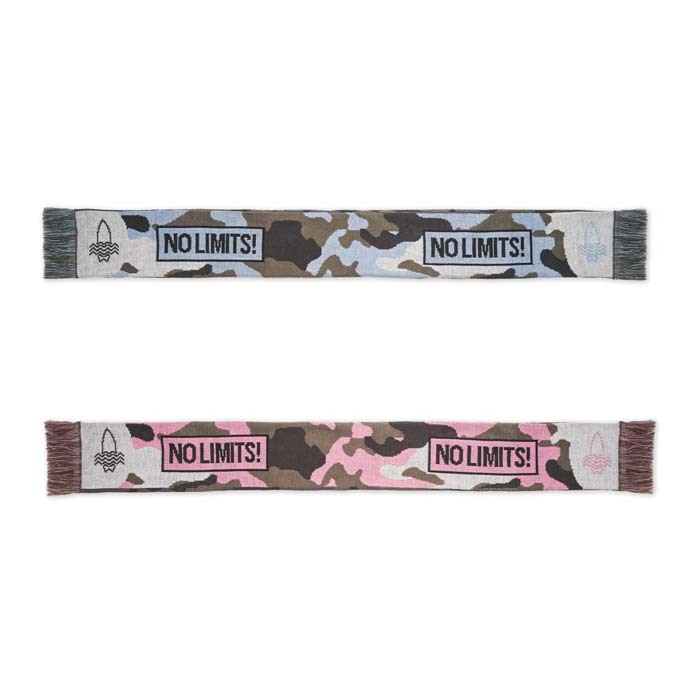 MW2007 - Echarpe jacquard double épaisseur en acrylique avec votre motif multicolore personnalisé. – Image 3