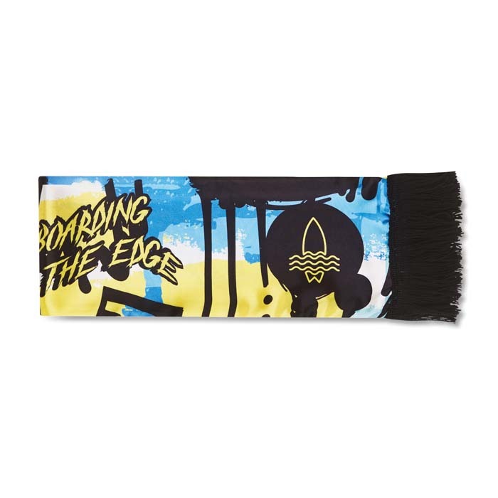 MW2008 - Écharpe double épaisseur en quadrichromie au prix le plus bas. Fabriquée en tissu satiné. – Image 3