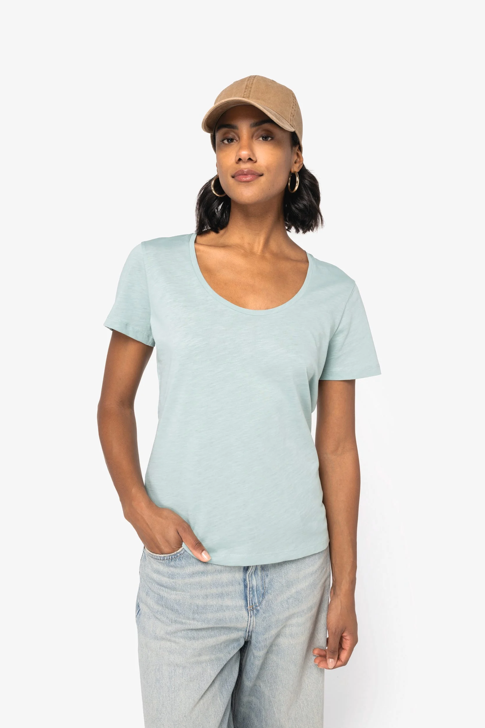 NS329 - T-shirt écoresponsable slub femme