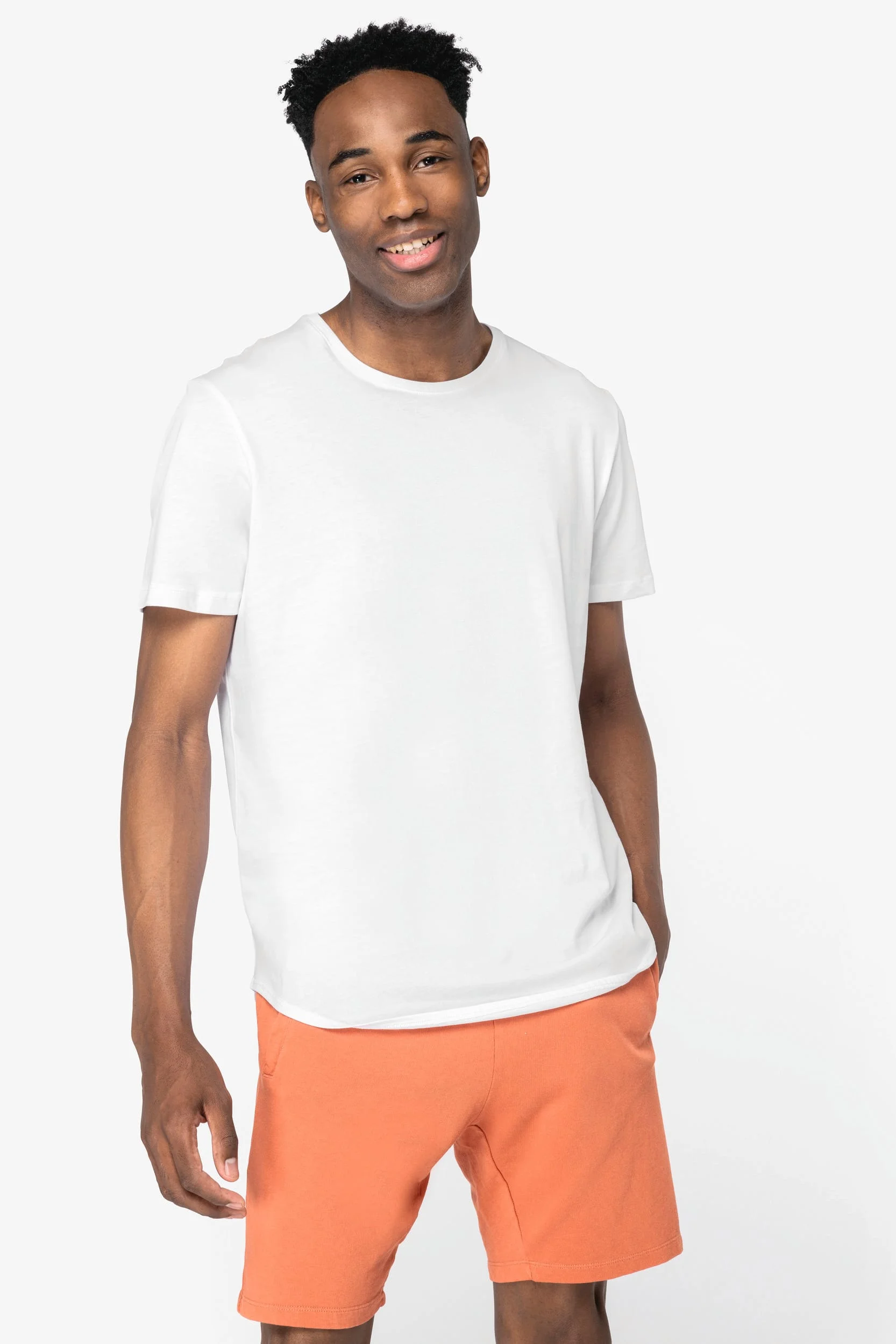 NS331 - T-shirt écoresponsable bas arrondi homme