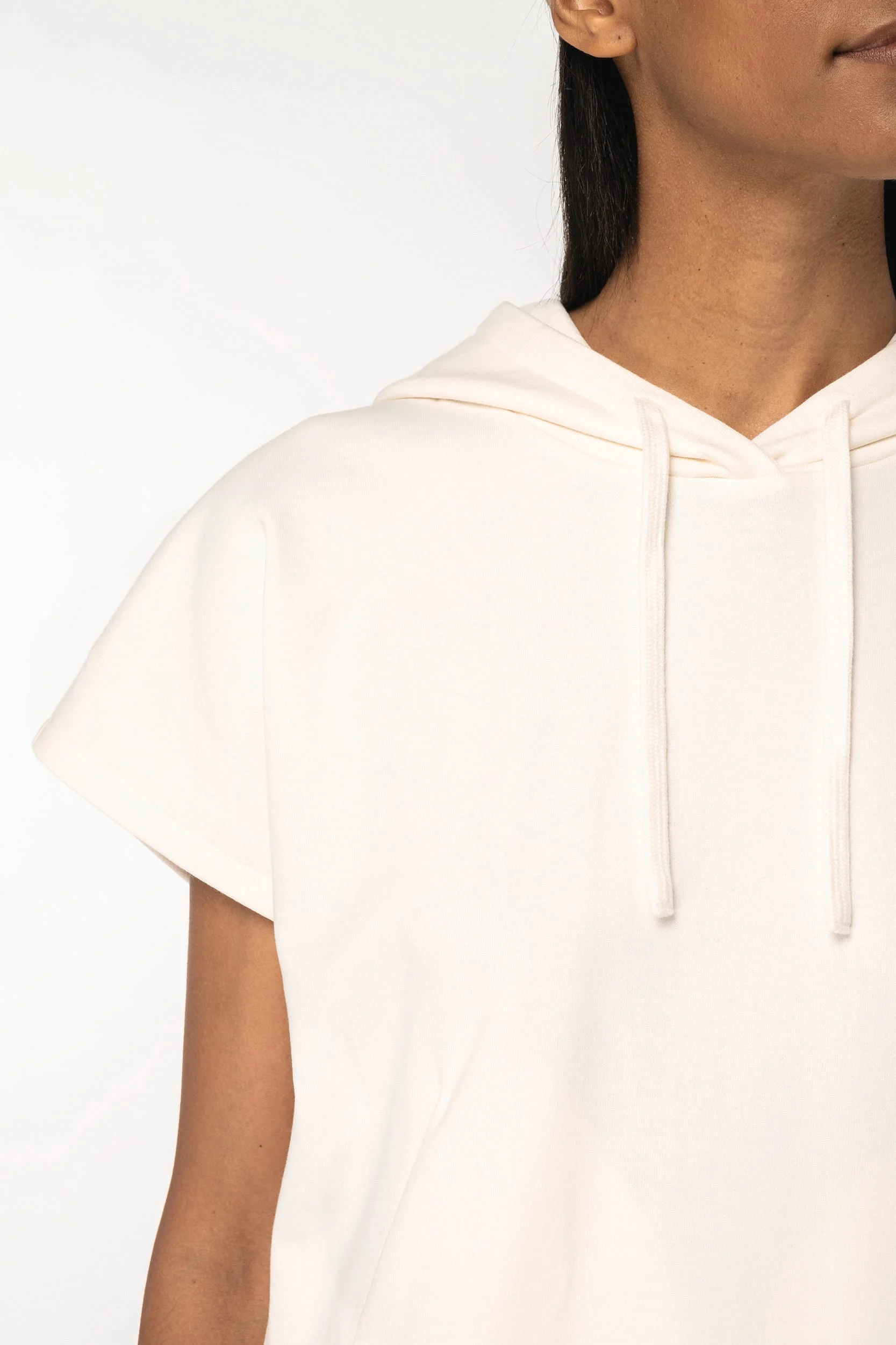 NS446 - Sweat-shirt écoresponsable à capuche oversize sans manches French Terry femme – Image 7