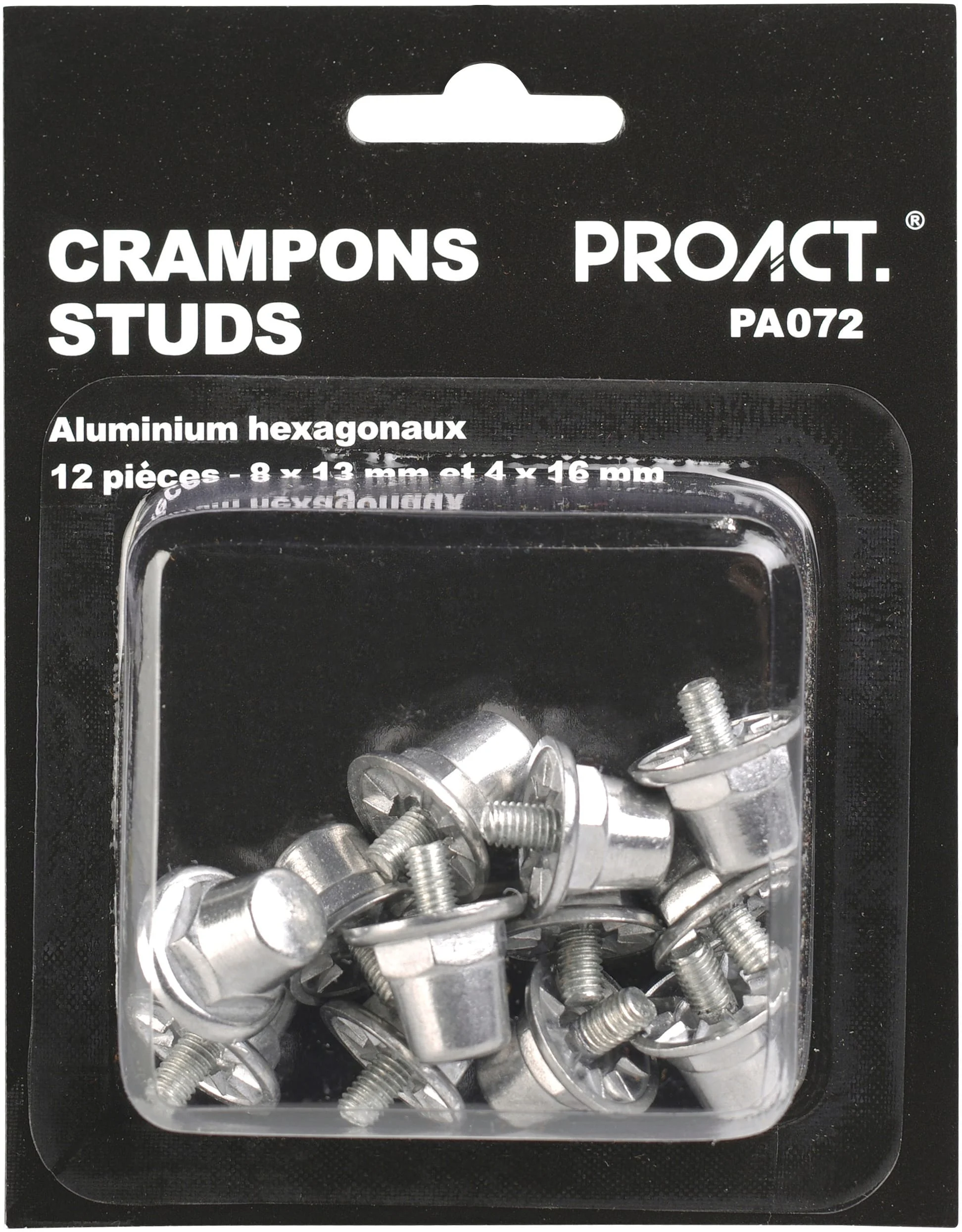 PA072 - Boîte de 12 crampons alu hexagonaux