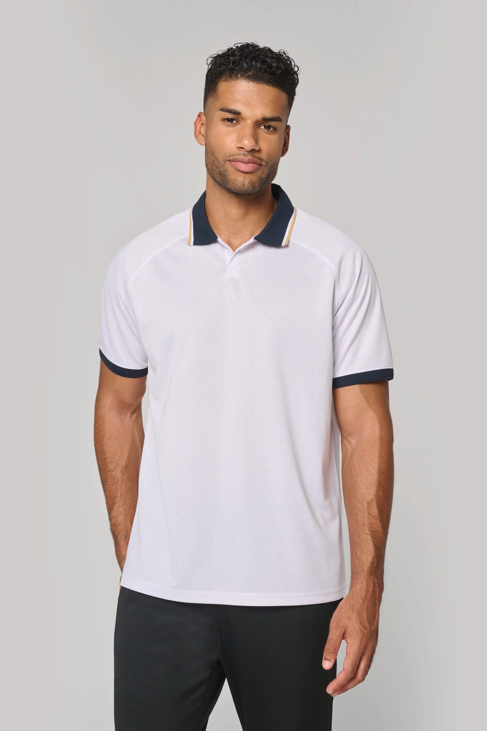 PA497 - Maillot lifestyle à col polo unisexe