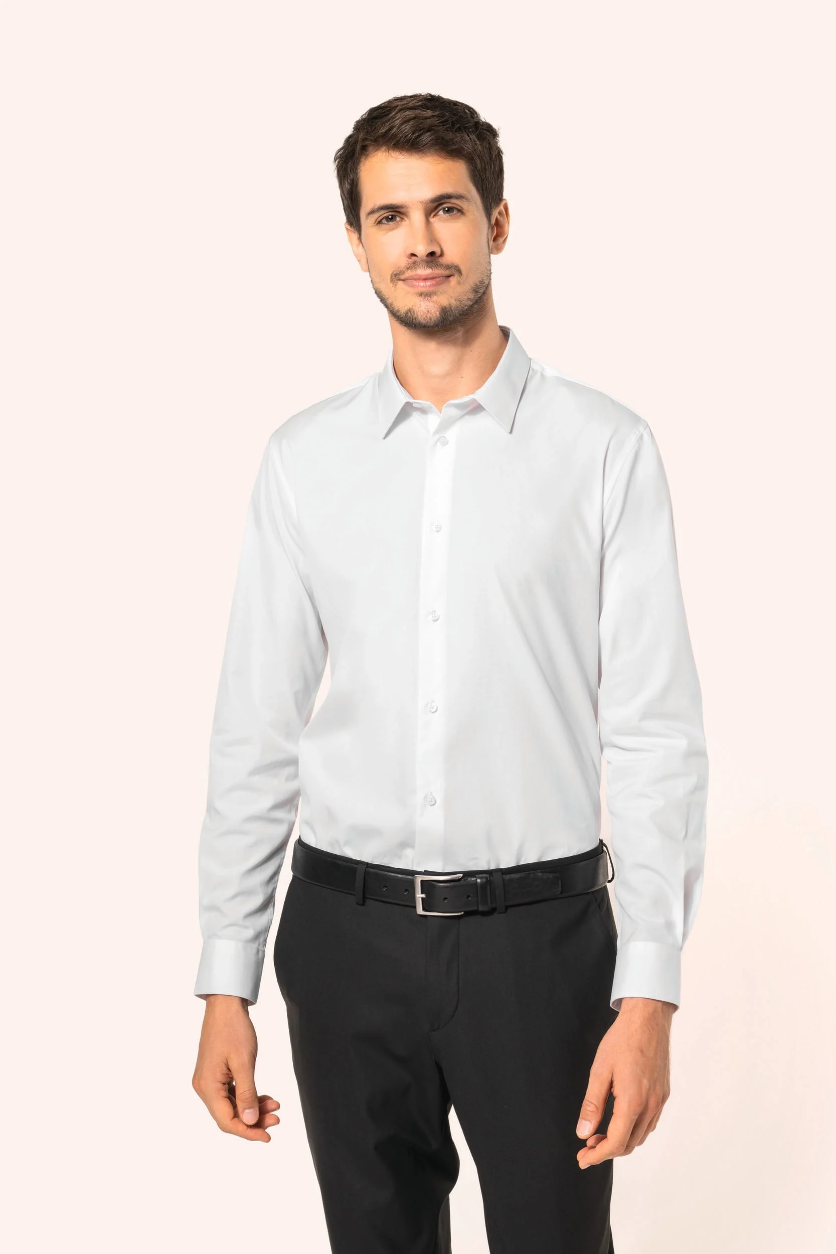 PK505 - Chemise popeline en coton Supima® homme