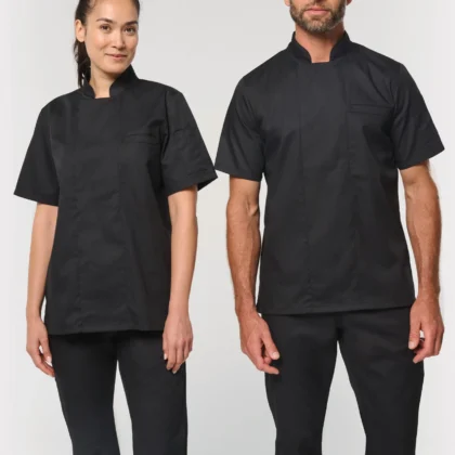 WK500 - Veste de cuisine écoresponsable manches courtes unisexe