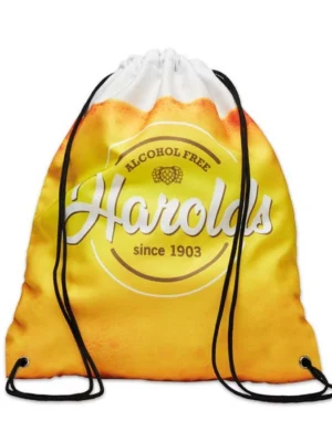 MB3021 - Sac à cordon en polyester sergé, doux au toucher et durable