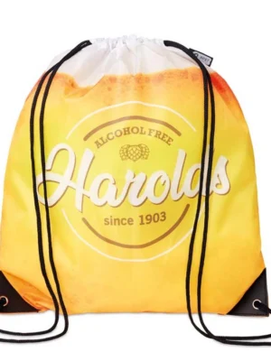 MB3101 - Sac à cordon en RPET avec coins en PU