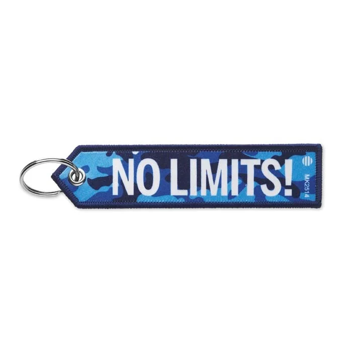 MK2514 - Porte-clés key tag en rPET imprimé en quadri avec extrémité en forme de triangle