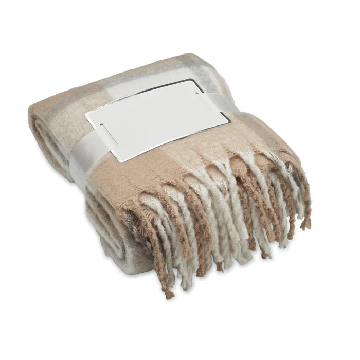 MO2382 - Couverture en mohair à carreaux