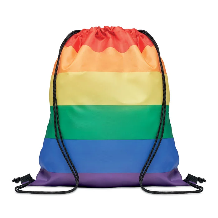 MO6436 - Sac à cordon arc-en-ciel  RPET