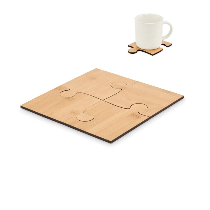 MO6796 - Lot de 4 sous-verres puzzle