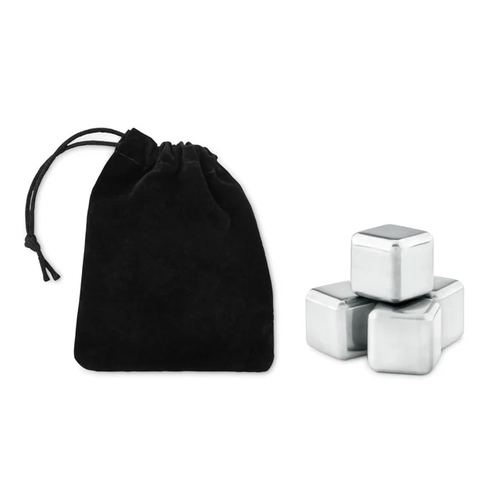 MO9502 - Set  4 glaçons en acier inox
