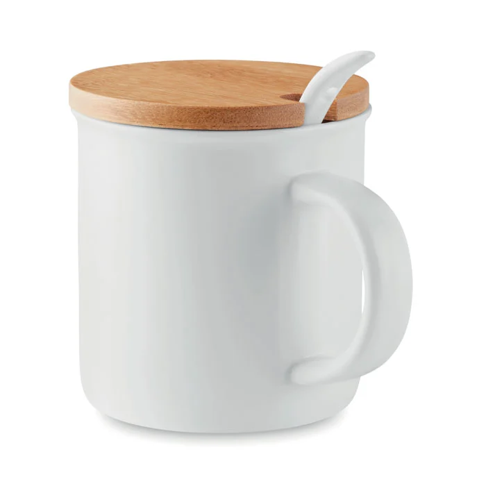 MO9708 - Mug porcelaine avec cuillère