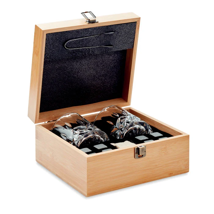 MO9941 - Set whisky avec boîte bambou
