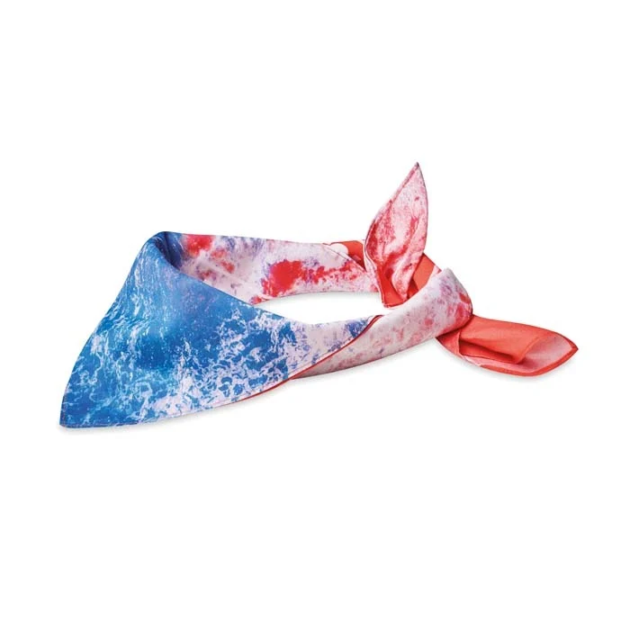 ML3603 - Bandana en polycoton en quadrichromie. 52x52cm
