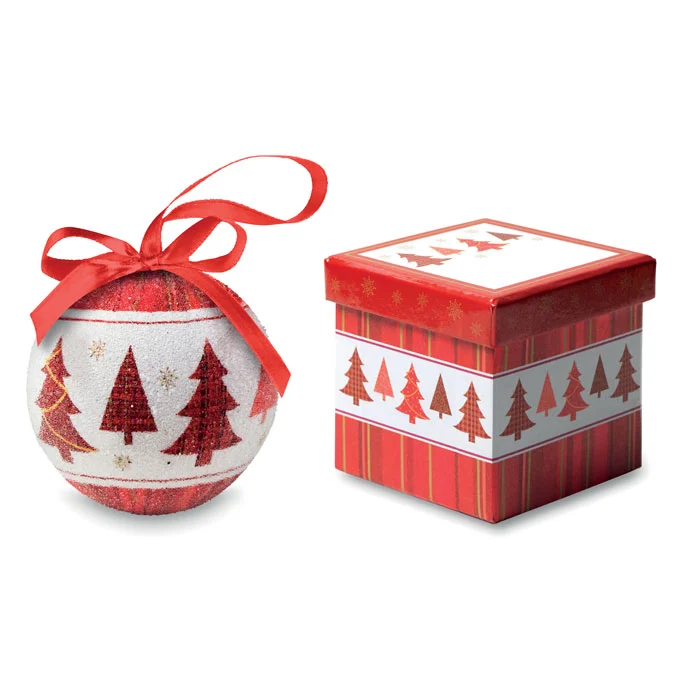 CX1437 - Boule de Noël et boîte.