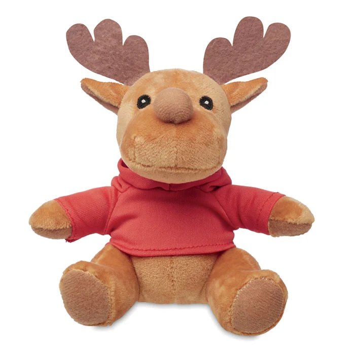 CX1469 - Renne en peluche avec capuche