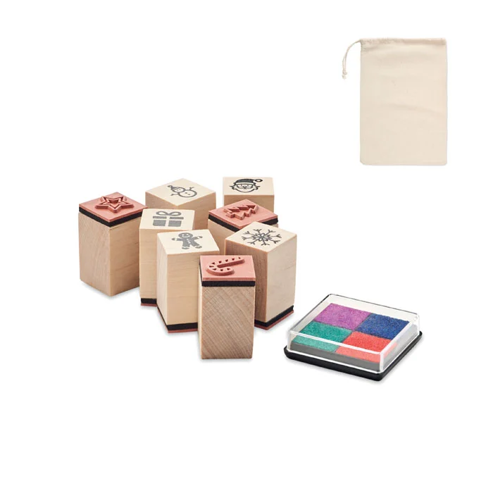 CX1512 - Set de 8 tampons  en bois
