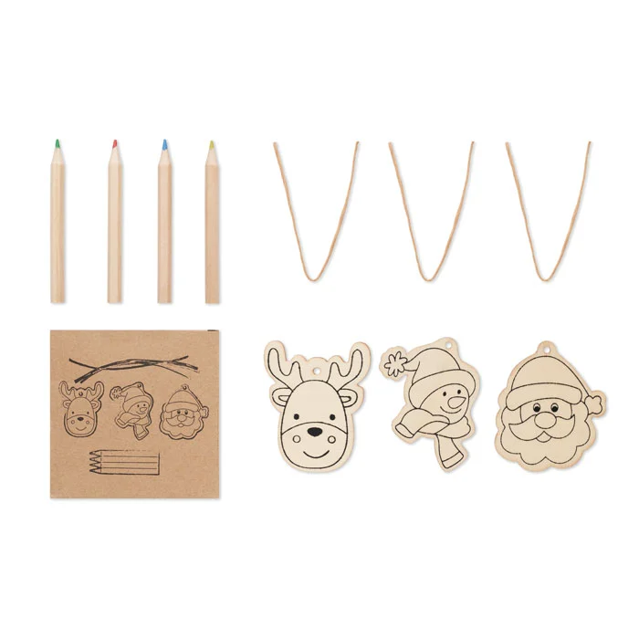 CX1535 - Décorations en bois à dessiner