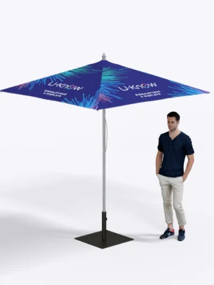 Parasol aluminium carré de 2x2m