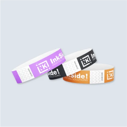 Bracelets tyvek marquage blanc