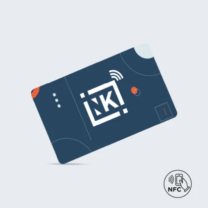 Carte de visite NFC personnalisée en PVC