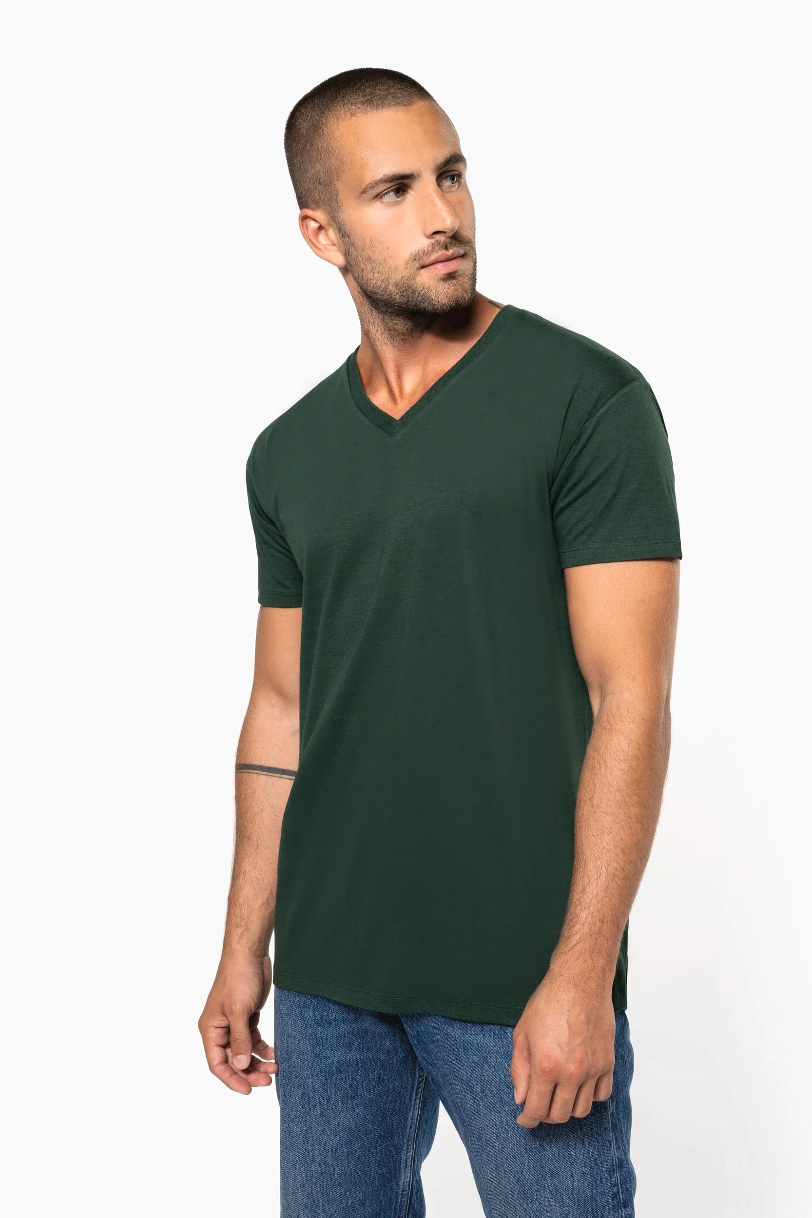 K3028ORG - T-shirt Bio150 col V homme – Image 3