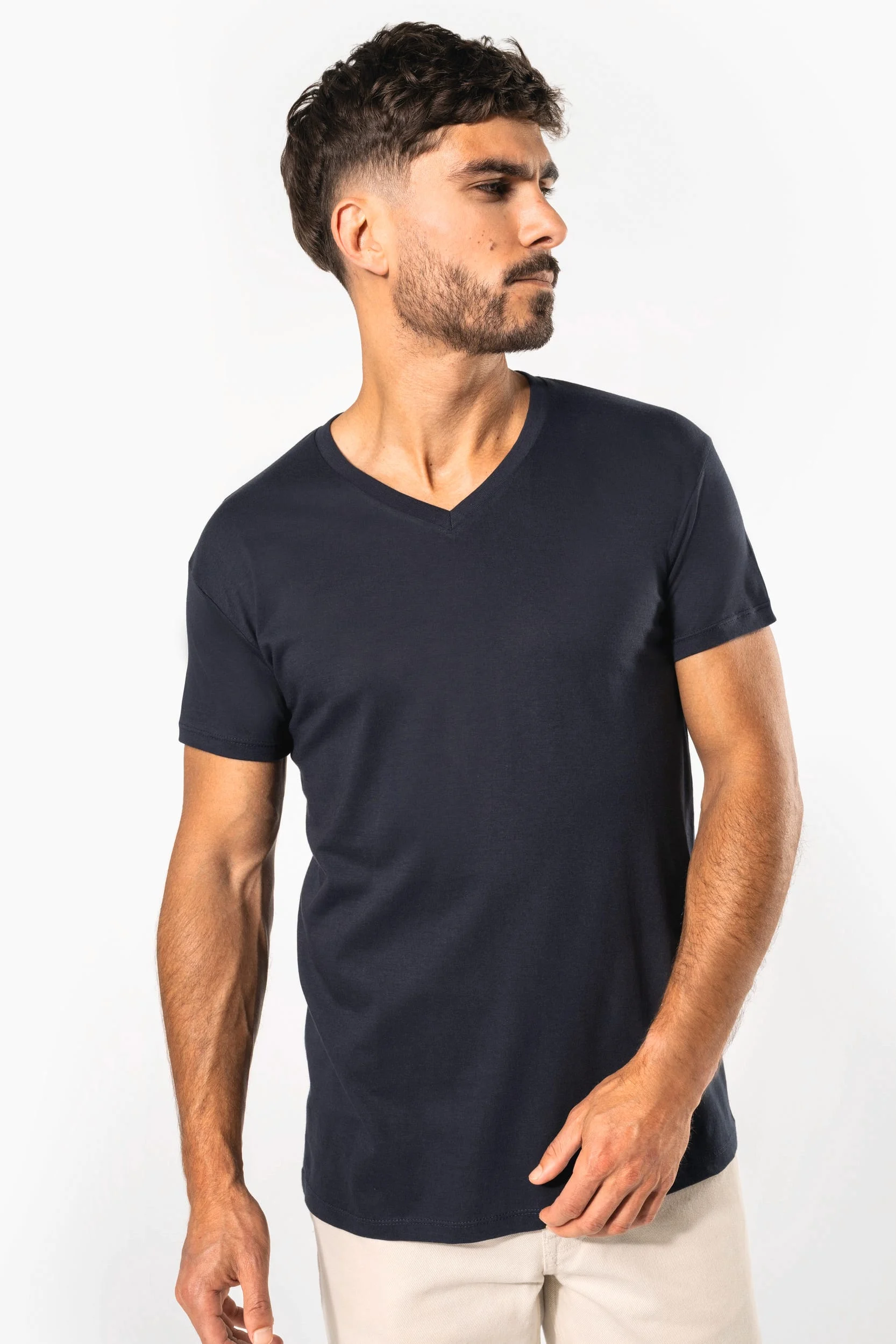 K3028ORG - T-shirt Bio150 col V homme – Image 20