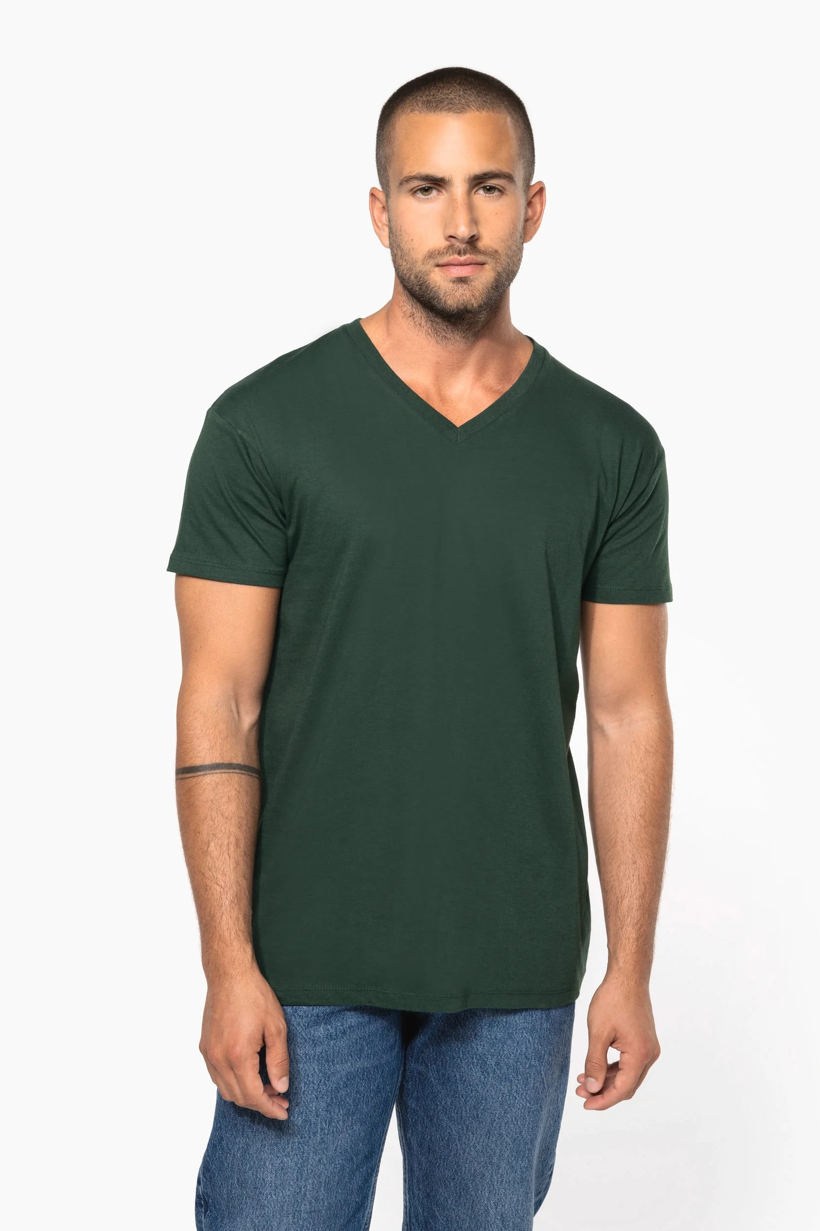 K3028ORG - T-shirt Bio150 col V homme