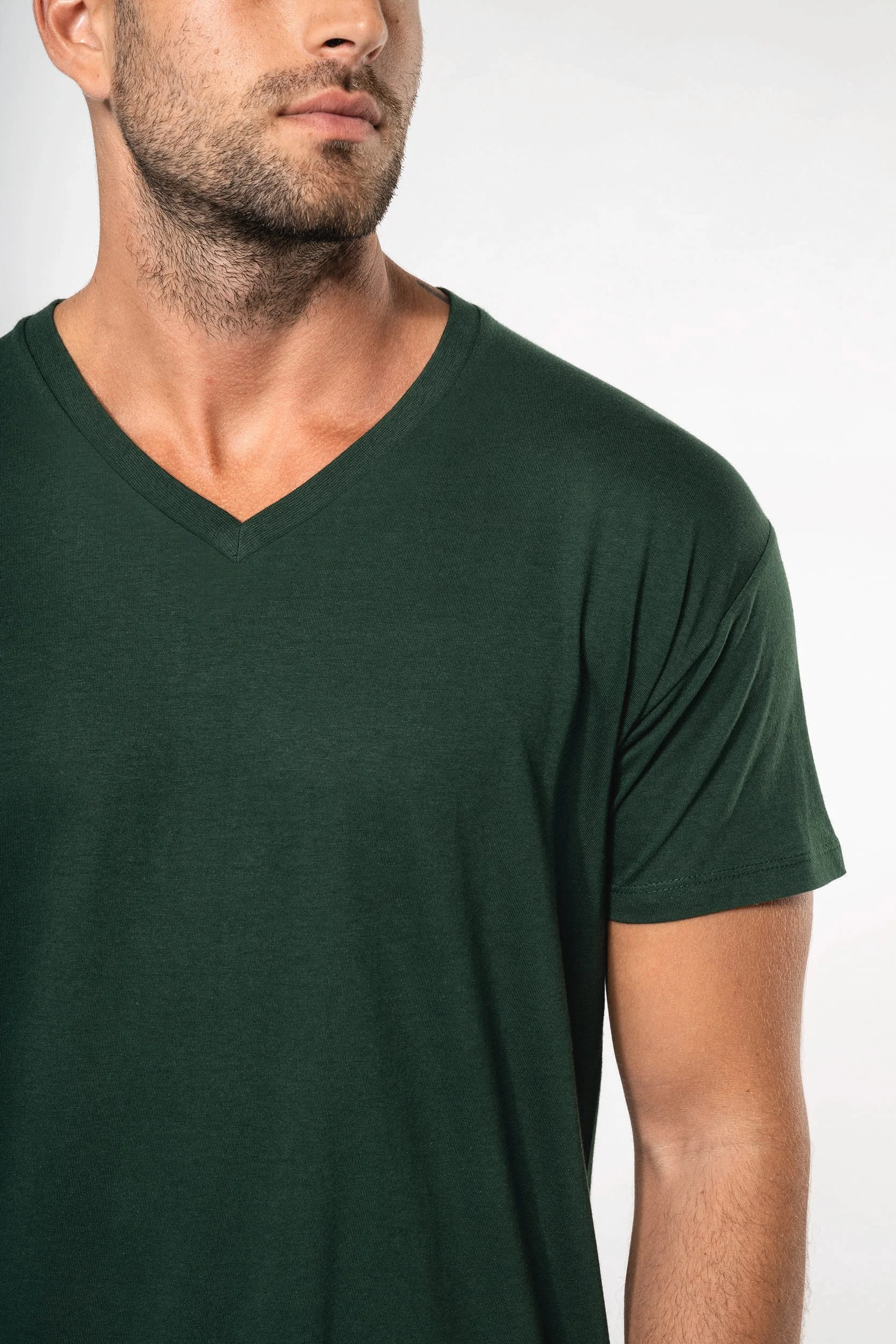 K3028ORG - T-shirt Bio150 col V homme – Image 4