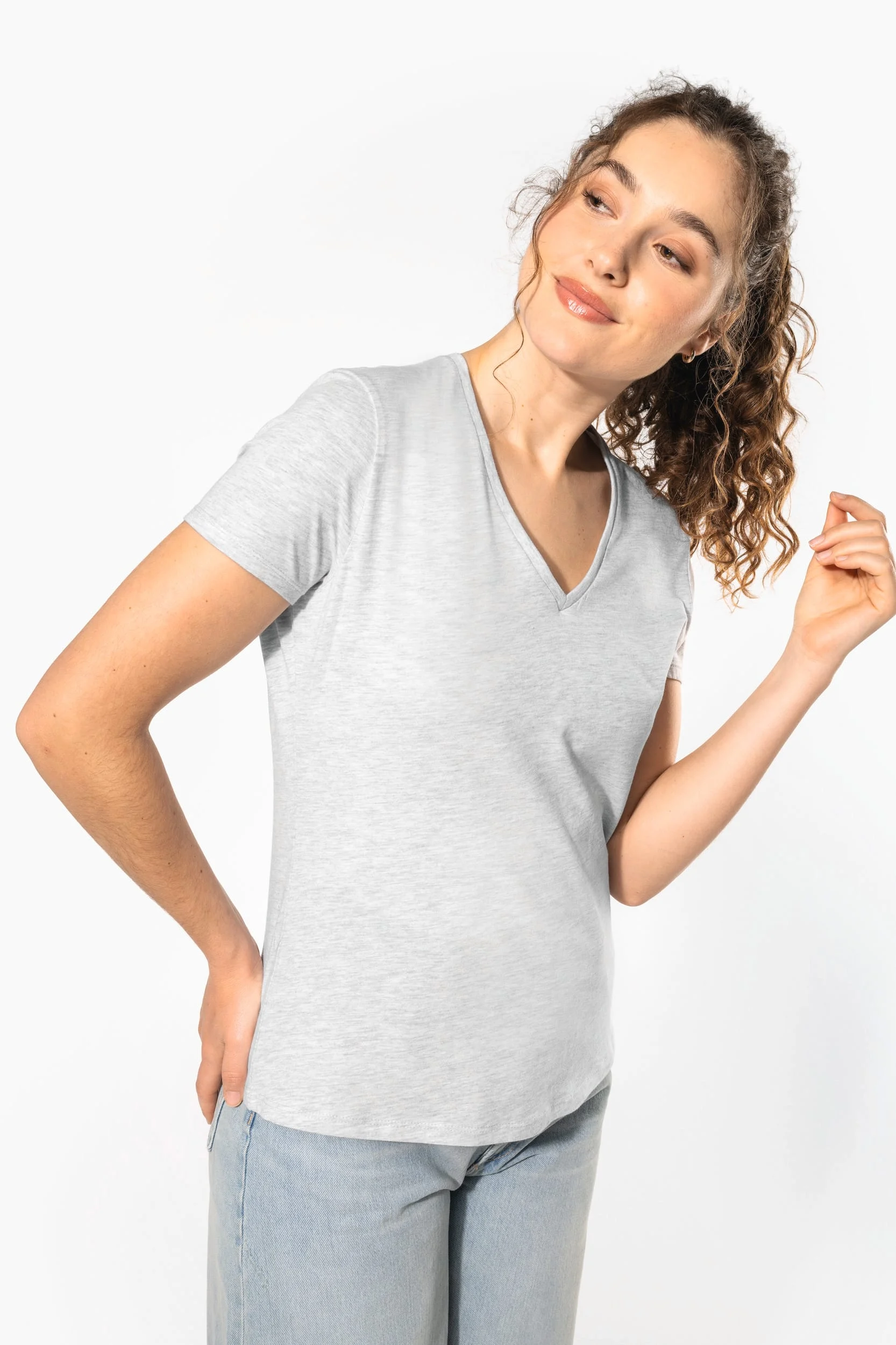 K3029ORG - T-shirt BIO150 col V femme – Image 18