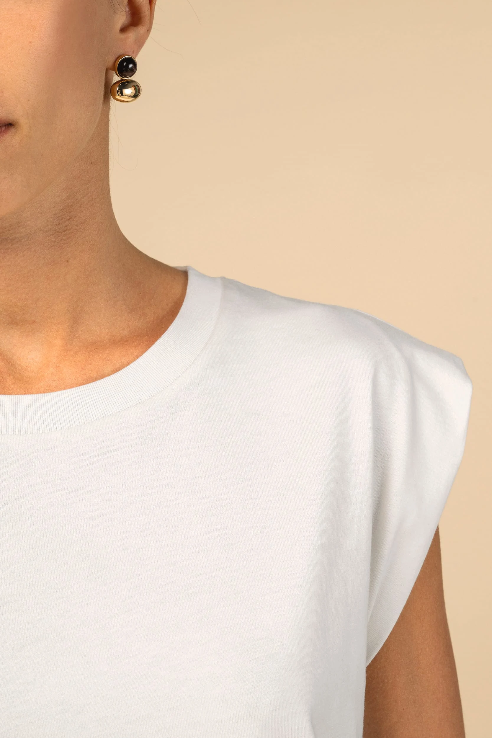 SP306 - T-shirt écoresponsable sans manches à épaulettes femme – Image 7