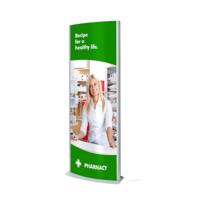 Colonne lumineuse pour affiches Arcuato®