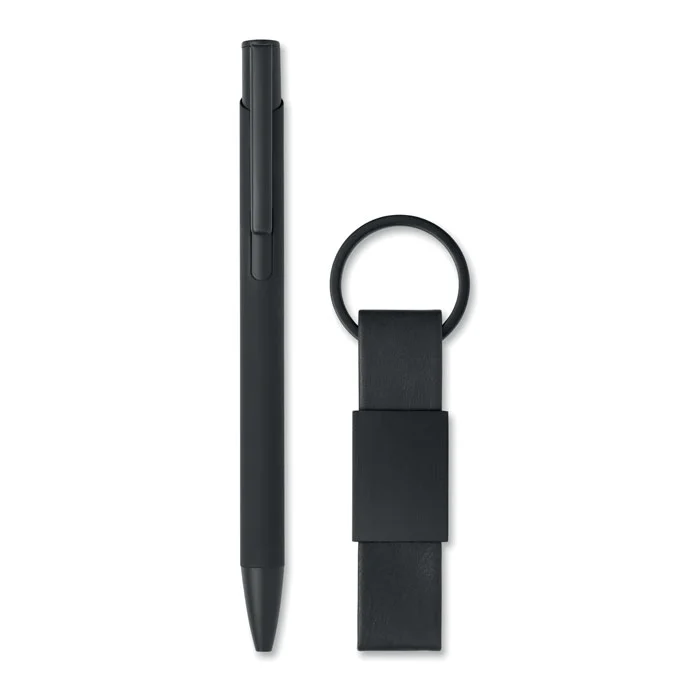 MO3175 - Set stylo à bille et porte-clés en – Image 2