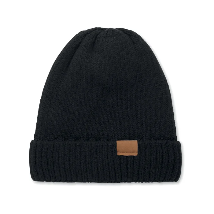 MO3221 - Bonnet tricoté avec revers