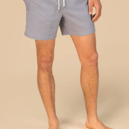 SP706 - Short de bain écoresponsable rayé homme
