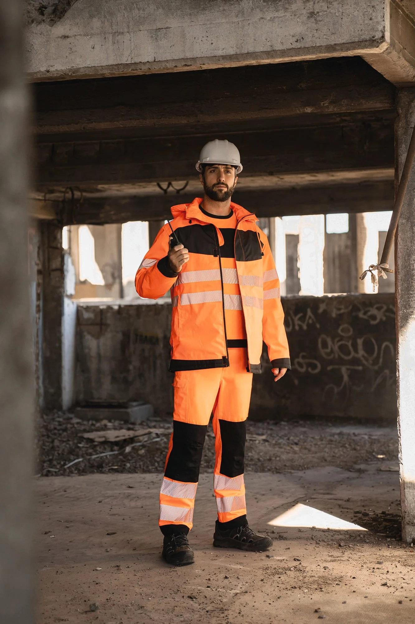 TXEOSP - Hi-Vis Parka avec poche poitrine noire – Image 4