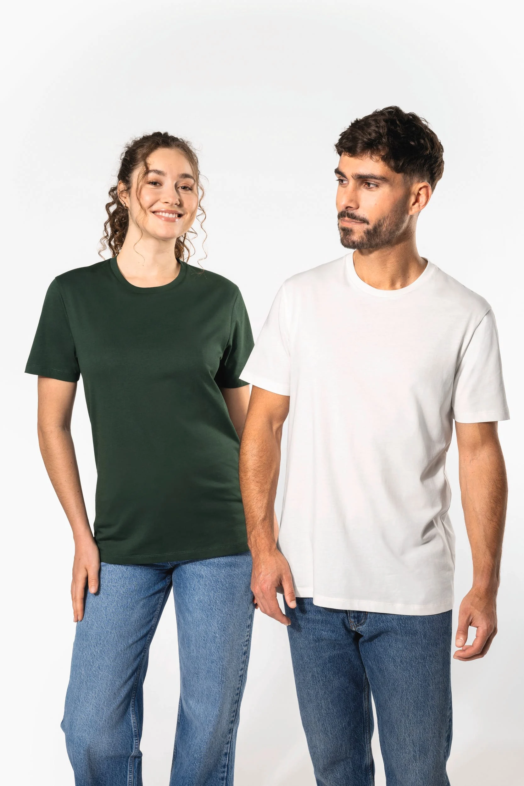 K350 - T-shirt manches courtes col rond unisexe