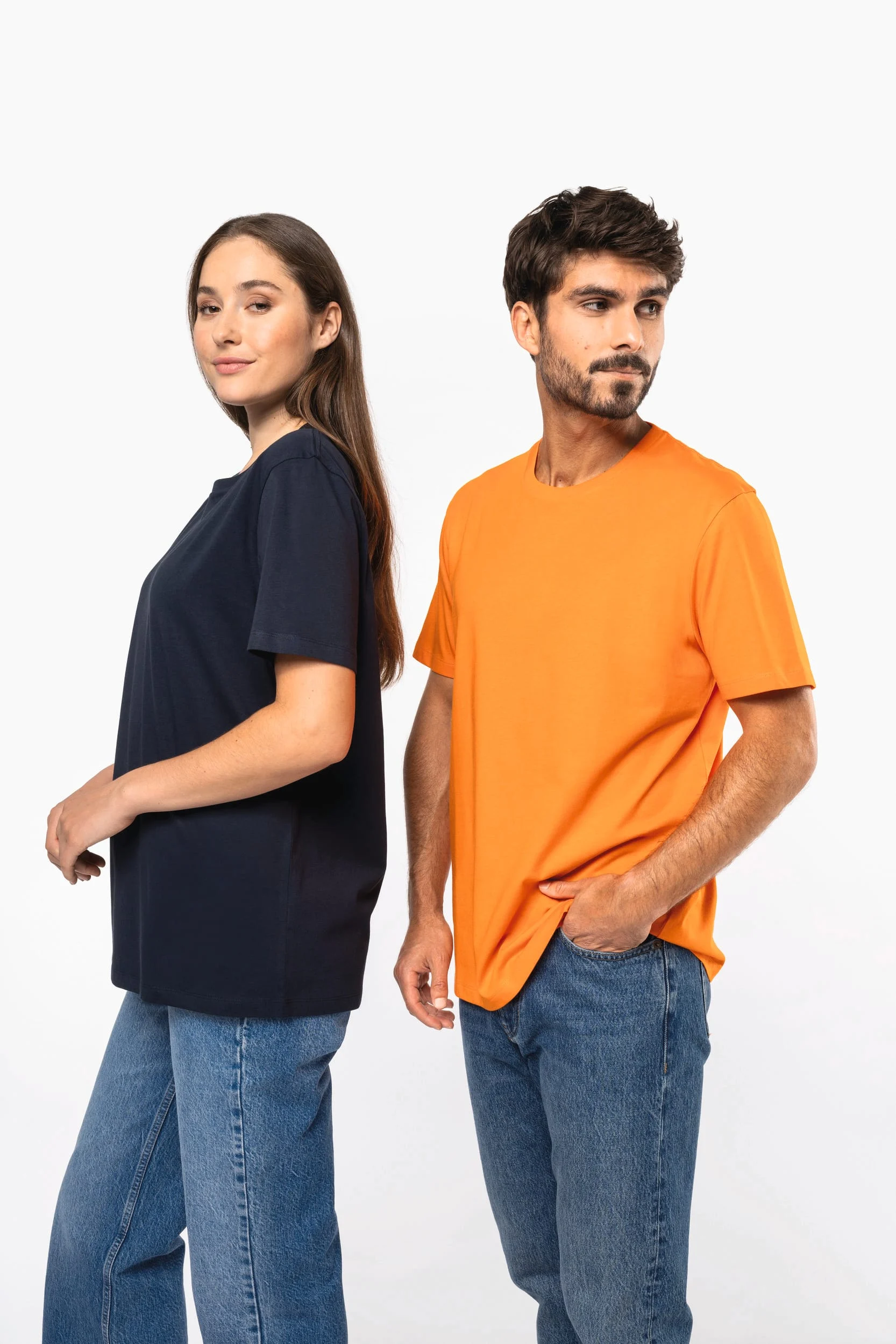 K350 - T-shirt manches courtes col rond unisexe – Image 8