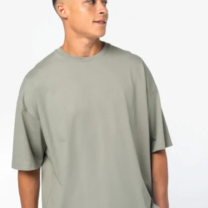 NS348 - T-shirt écoresponsable boxy à épaules tombantes homme