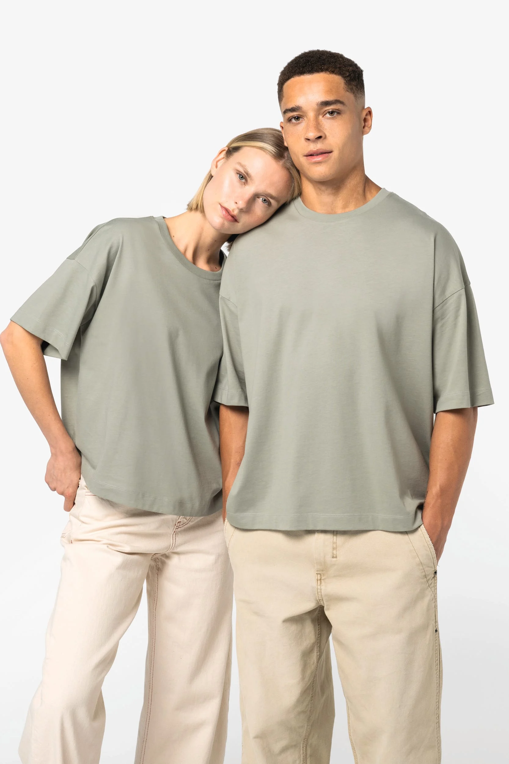 NS349 - T-shirt écoresponsable boxy à épaules tombantes femme – Image 7