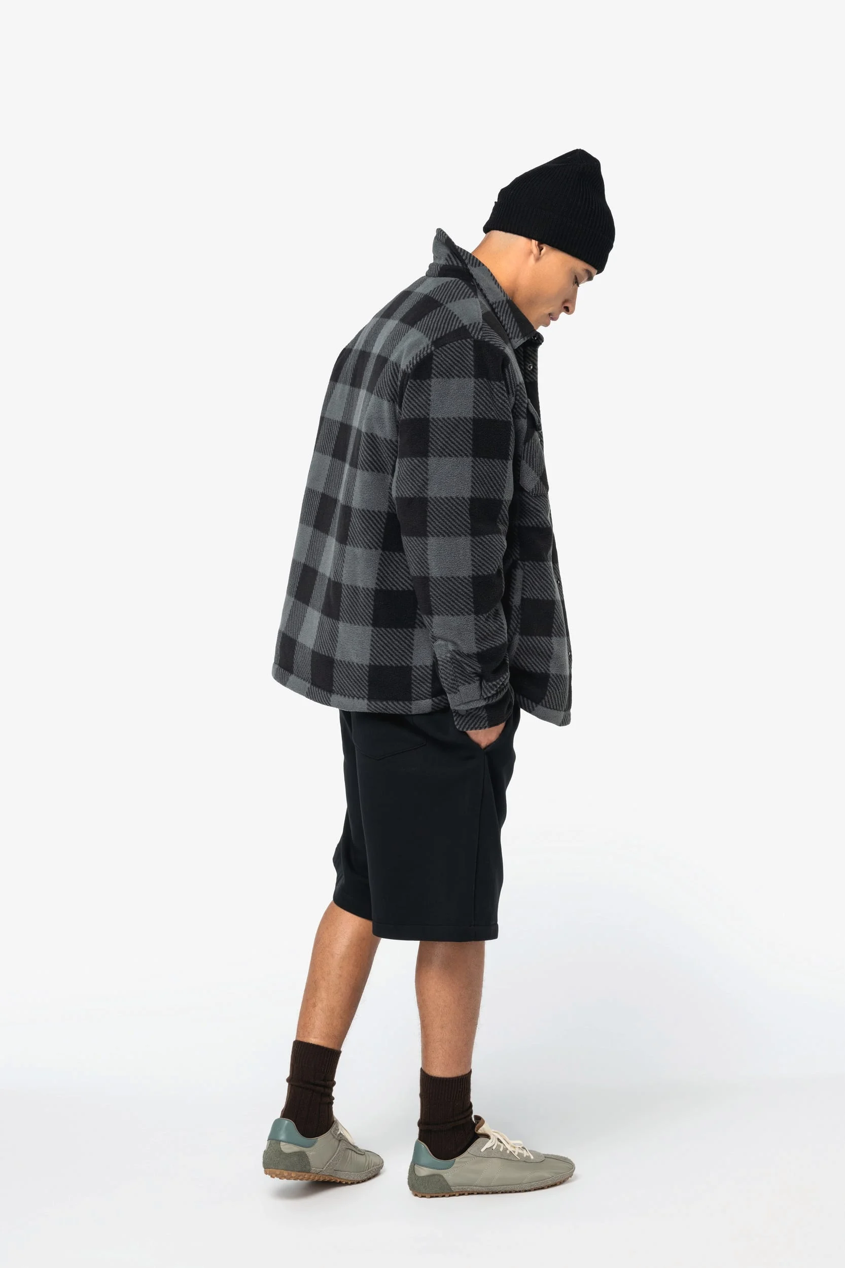 NS523 - Surchemise rembourrée écoresponsable à carreaux homme – Image 4
