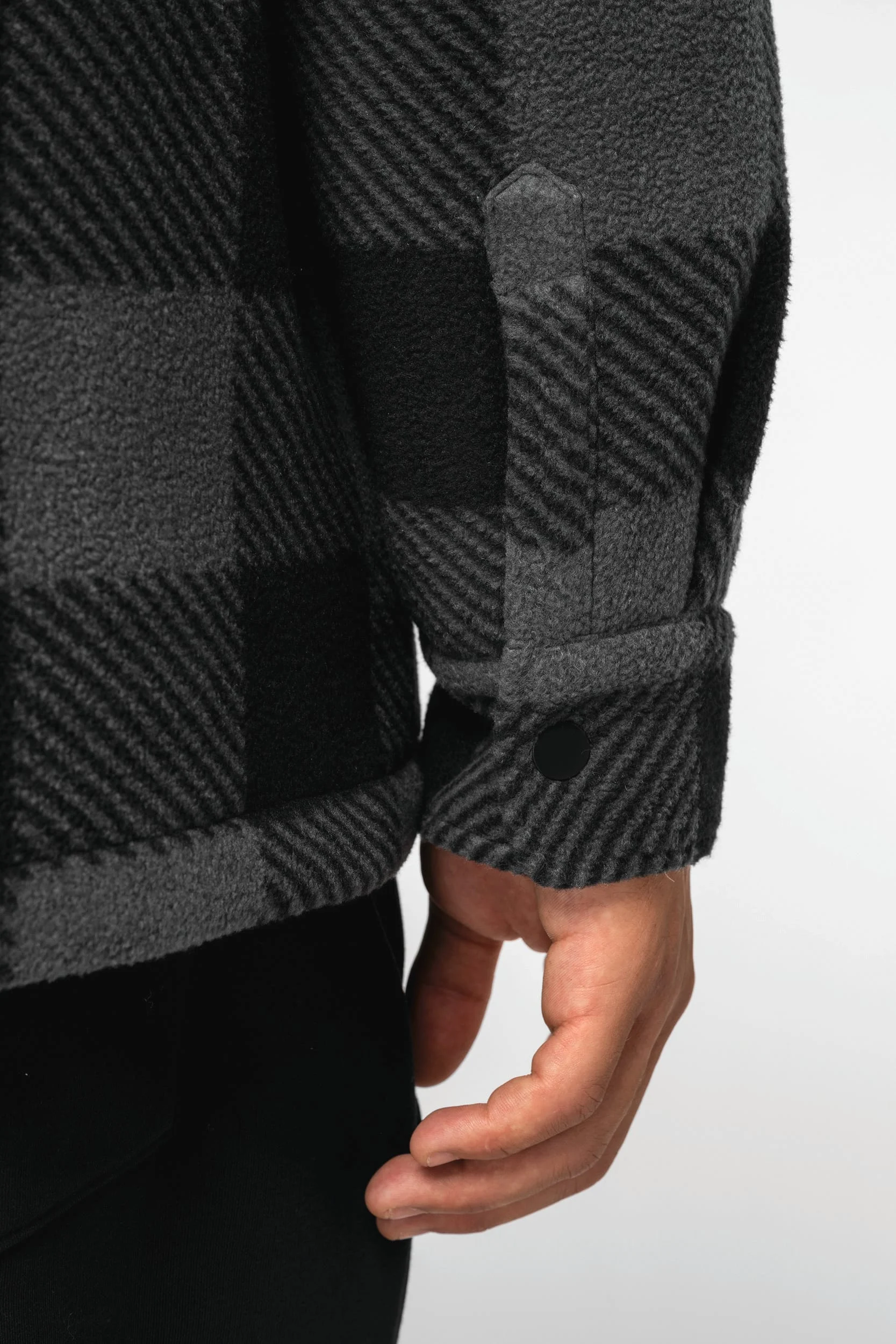 NS523 - Surchemise rembourrée écoresponsable à carreaux homme – Image 12
