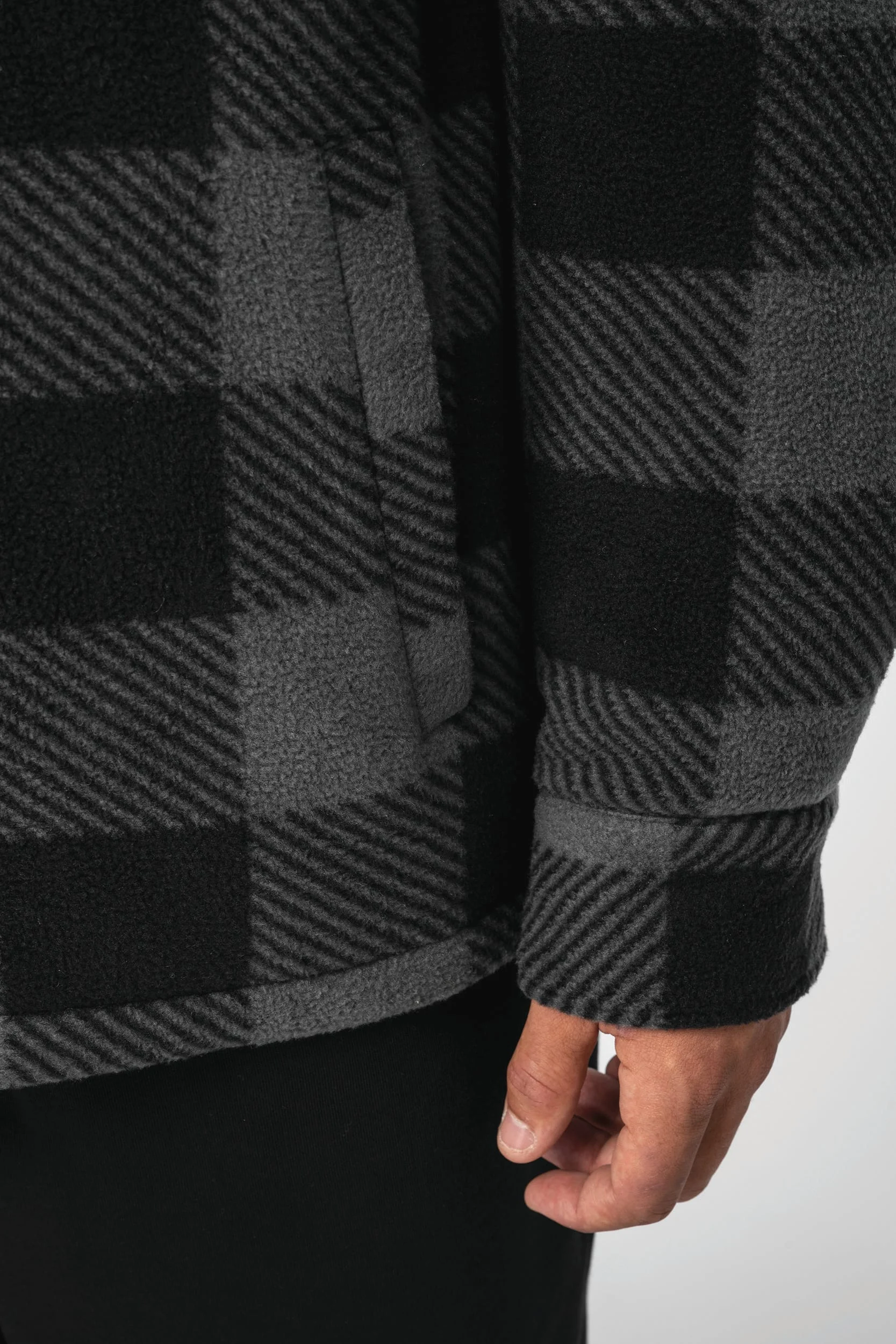 NS523 - Surchemise rembourrée écoresponsable à carreaux homme – Image 11