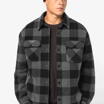NS523 - Surchemise rembourrée écoresponsable à carreaux homme